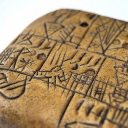 "Cuneiform writing" tablet